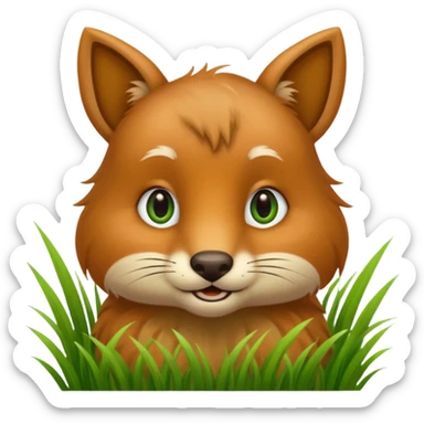 vegetarian animal sticker