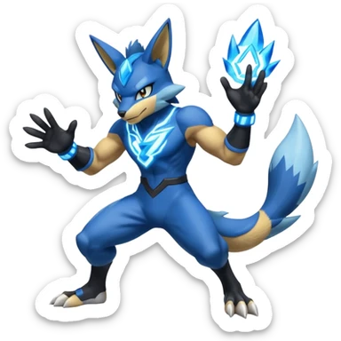 Zeraora-Lucario-Elekid-fusion sticker