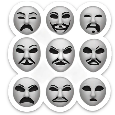 We are Anonymous , We are Legion , we do not for.... , Anonymous logo sticker