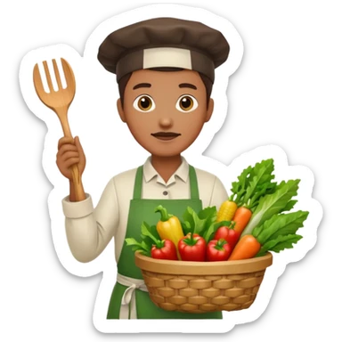 farmer chef sticker