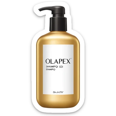 Luxury Olaplex shampoo bottle sticker
