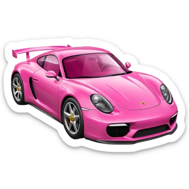 Porsche rosa sticker