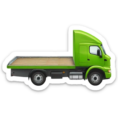 a flat bed cargo trailer for road that is usually attached to a car sticker