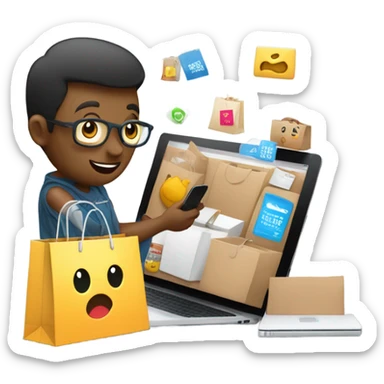 online shopping sticker