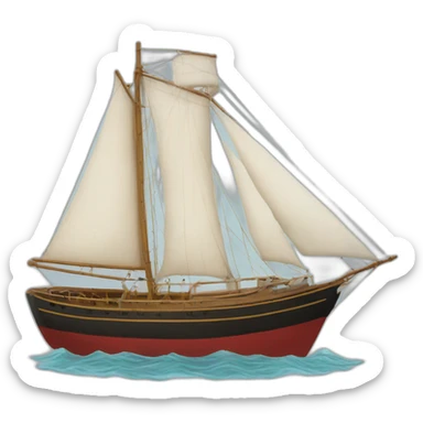 Bateau trois coque sticker