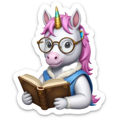 Unicorns read book
A scholar unicorn wearing round glasses, reading a thick ancient tome.












 sticker