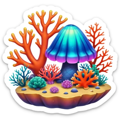Coral Reef Treasure sticker