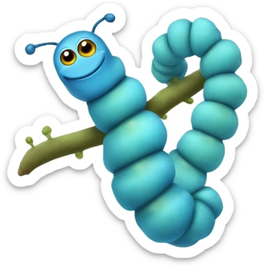 absolem blue catepillar sticker