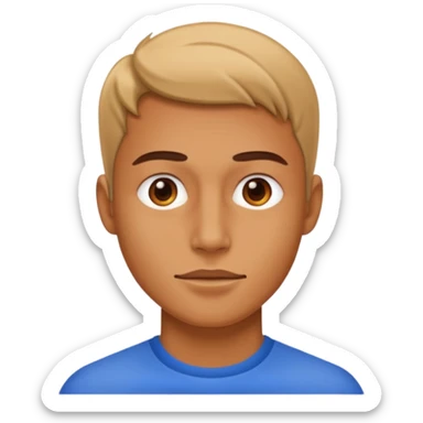 A person who has the sharpest jawline sticker