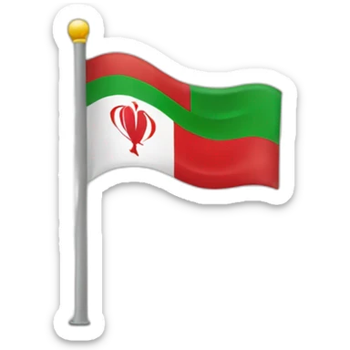 algérien avec le drapeau  sticker