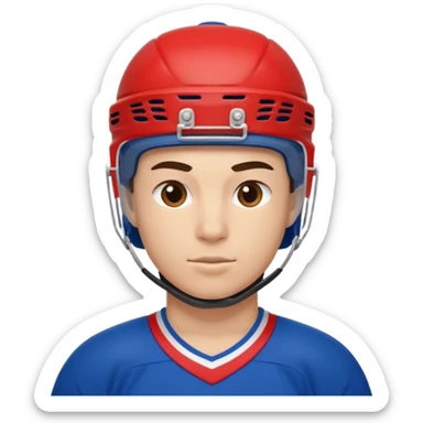 ice hockey player (#00A3E0) and red (#F9423A) sticker