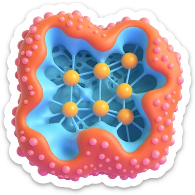 3D cross-section of biomembrane with detailed phospholipid bilayer, integral and peripheral proteins, cholesterol, glycoproteins, depth and perspective, scientific illustration style, no organelles sticker