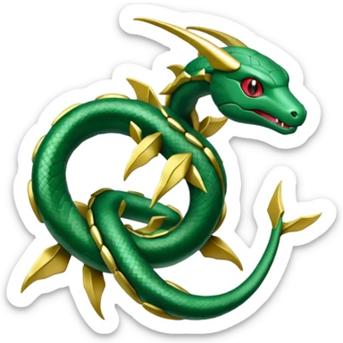 Pokemon Rayquaza emoji  sticker