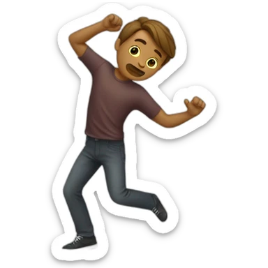 Homme qui fait un dab sticker