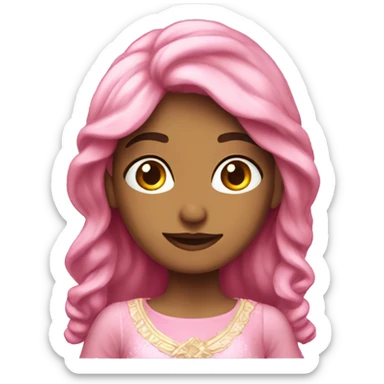 Hada con vestido rosa sticker