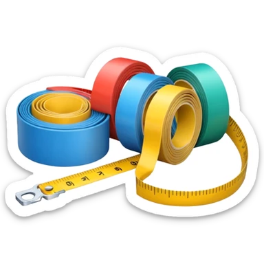 More options for measure tape sticker