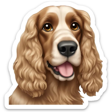 cocker spaniel dog sticker
