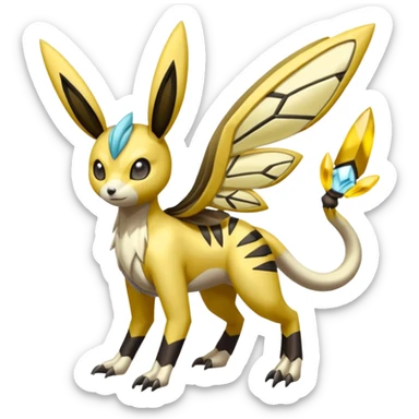 Meloetta-Renamon-Beedrill-Manectric-Palkia-Cresselia-fusion sticker