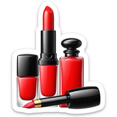 cosmetics (lipstick, perfume, mascara,..) sticker
