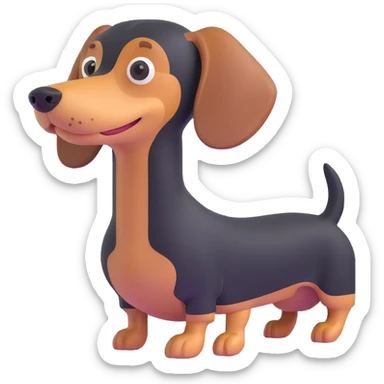 dachshund dog sticker