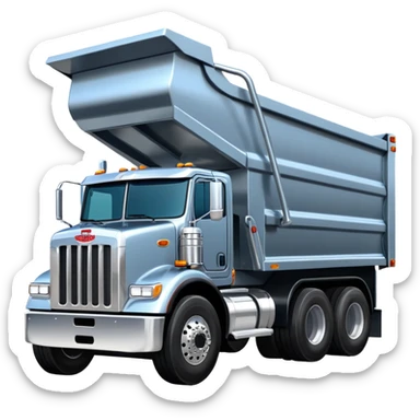 Peterbilt 18 wheeler dump truck sticker