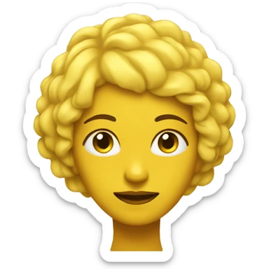 yellow woman relax sticker