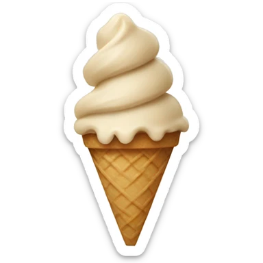 beige icecream sticker