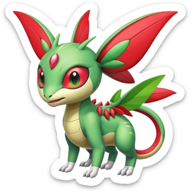 Meloetta-Flygon-Vibrava-Genesect-Gatomon-Pteromon-hybrid sticker