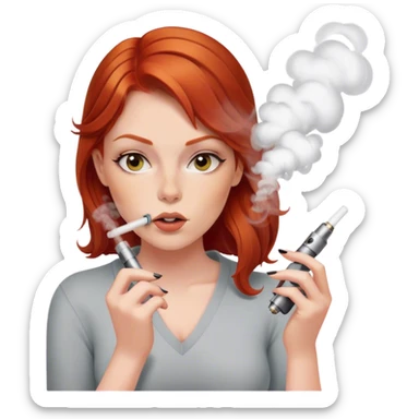 Redhead vaping  sticker