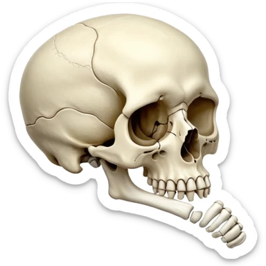 skull ribs humerus carpals femur tarsals  sticker
