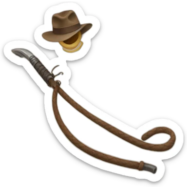 indiana jones whip sticker