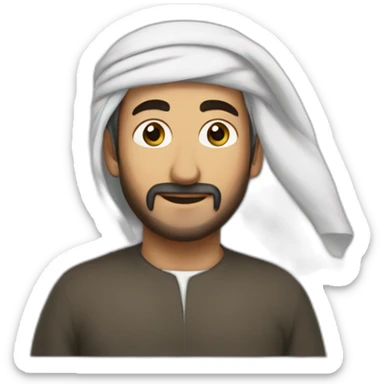 Musulman qui fait la prière sticker