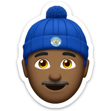 leicester city football fan sticker