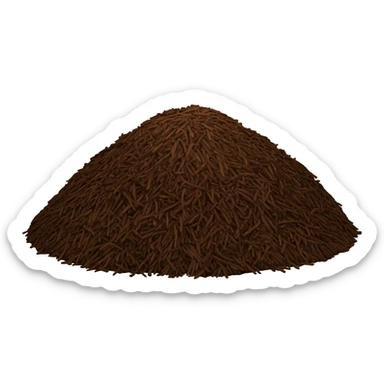 mulch in a mound sticker