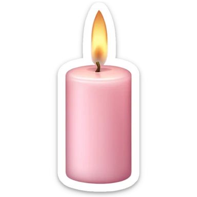 Pale pink candle  sticker