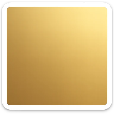 A golden square with a slight gradient, variation 6 sticker