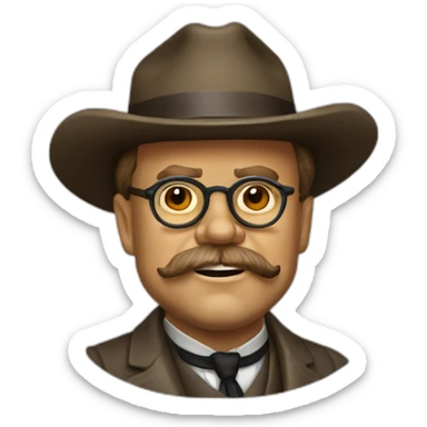 Theodore Roosevelt sticker