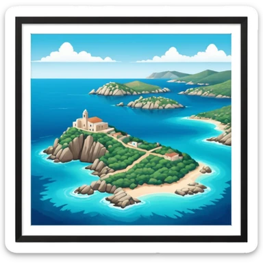 island of sardinia sticker