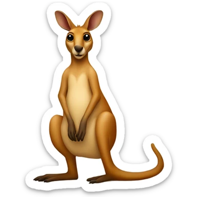The kangaroo sits on the letter F and also should be red dot sticker