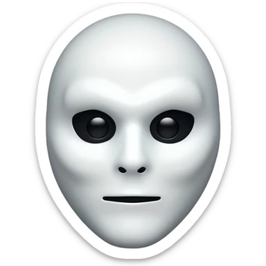 Ghost face from scream sticker