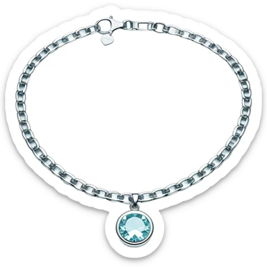 Y2K silver Tiffany choker sticker