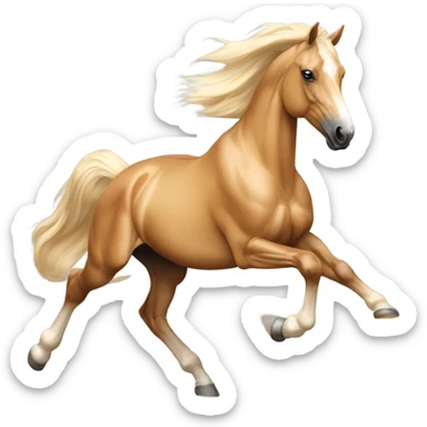 Palomino horse barrel racing  sticker