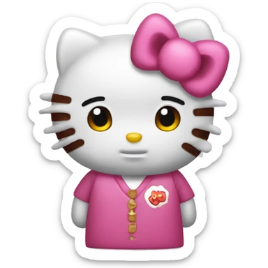 Hello kitty dear Daniel  sticker