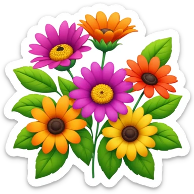 Flowers sticker