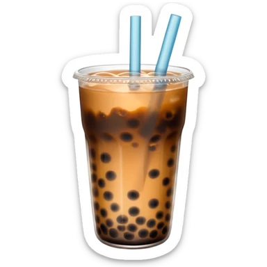 bubble tea made with coke sticker