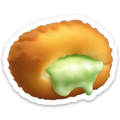 Croquettes avec de la fumée verte sticker