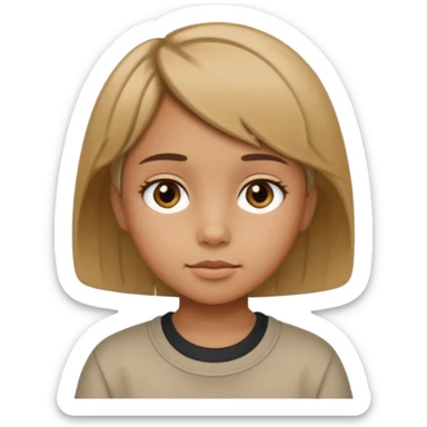 Une petite fille qui a un style de garçon manqué  sticker