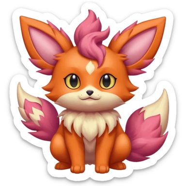  Fey Toony Espurr-Flareon-Skitty-Delcatty-Sprigatito-Purrloin-fusion-hybrid sticker