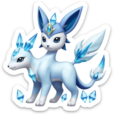 Primarina-Glaceon-Suicune-Amaura-Dialga-fusion sticker
