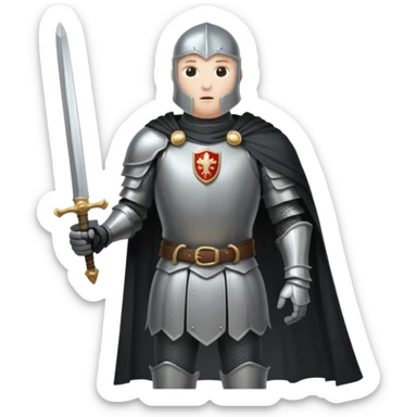 Headless Knight with Sword close up sticker